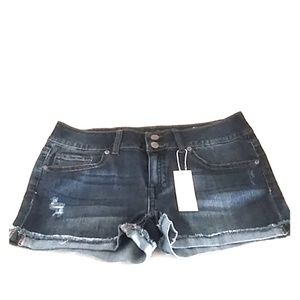 Women's mid rise jean shorts